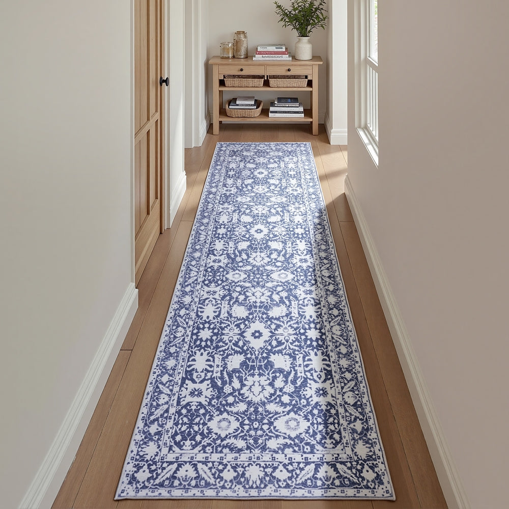 Artiss Hallway Runner Rug 80X300cm Soft Velvet Washable Modern Kitchen Mat