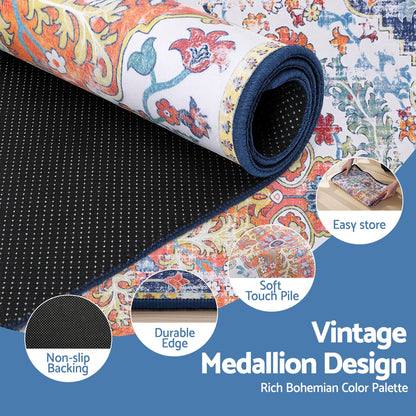 Artiss Floor Rug 120X170cm Large Washable Geometric Area Rug Modern Carpet Mat