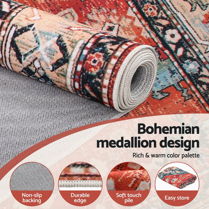 Artiss Floor Rug 200X290cm Large Washable Area Rug Modern Living Room Carpet Mat