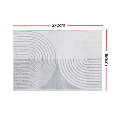 Artiss Rug 160x230cm Area Rug Washable Mat Large Carpet Faux Rabbit Fur Cyril