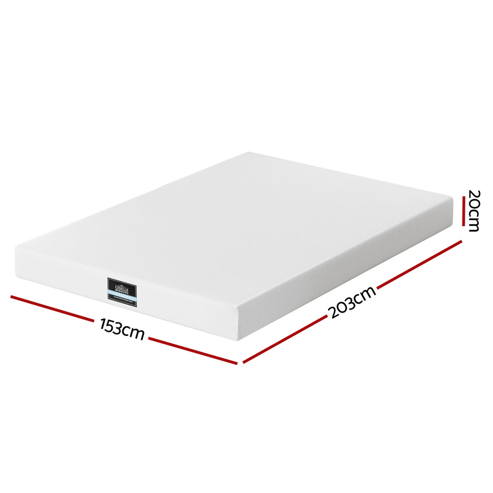 Giselle 20cm Memory Foam Mattress Green Tea Queen