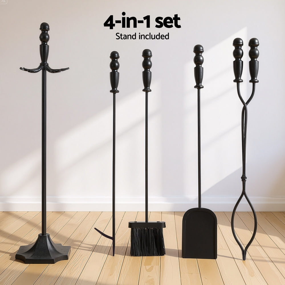 Fireplace Tool Set 4 X PCS Set- Grillz