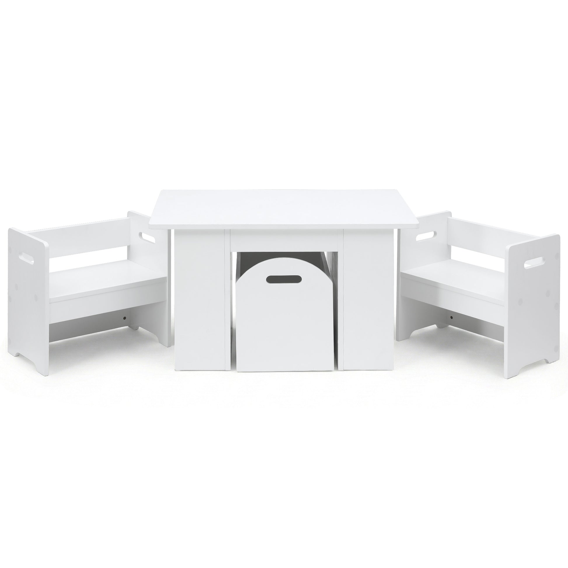 Keezi 3PCS Kids Table and Chairs Set Storage Toys Play Activity Desk - Factory Direct Shop