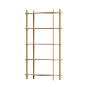 Artiss Bookshelf 5 Tiers Bookcase Display Shelves Wooden Storage Stand Rack Pine