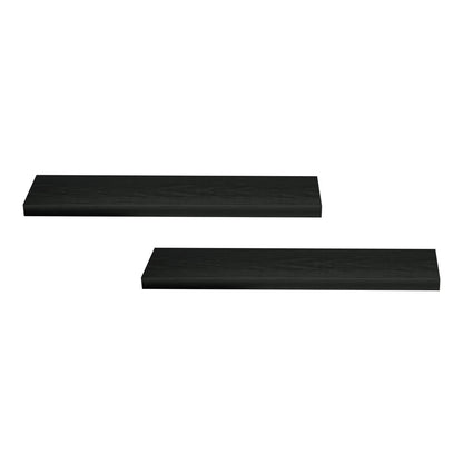 Artiss Floating Wall Shelf Set of 2 Black 90CM