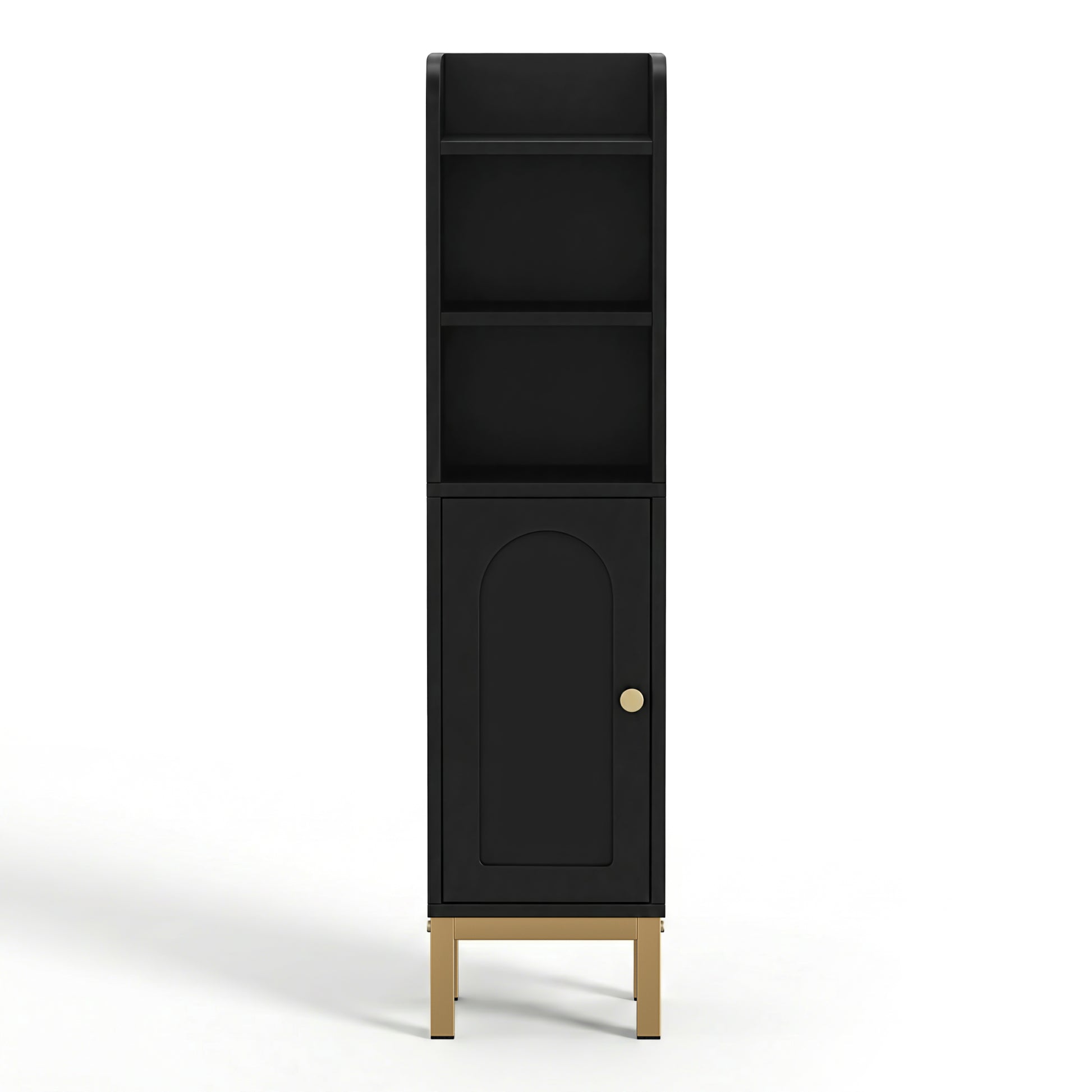 Artiss Bathroom Storage Cabinet Floor Organizer Toilet Corner Adjustable Black - Factory Direct Shop