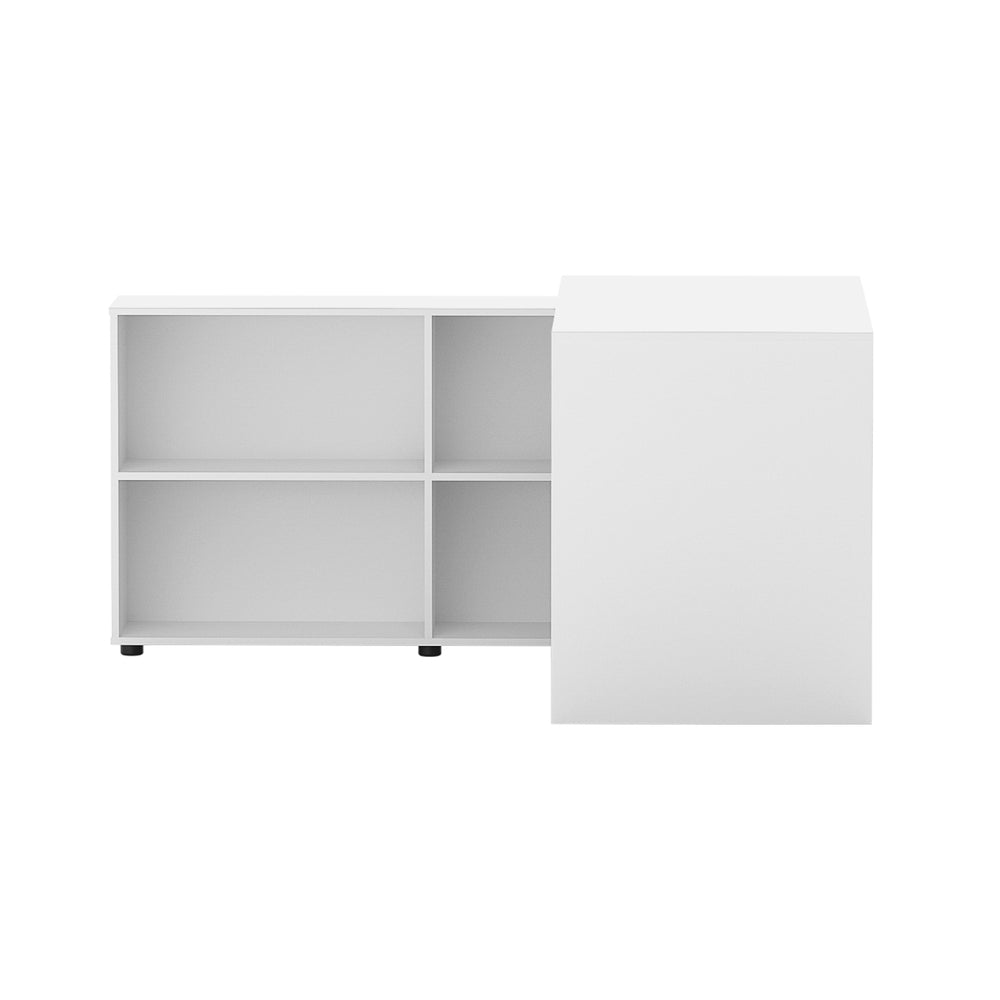 Artiss Office Computer Desk Corner Study Table Workstation Bookcase Storage
