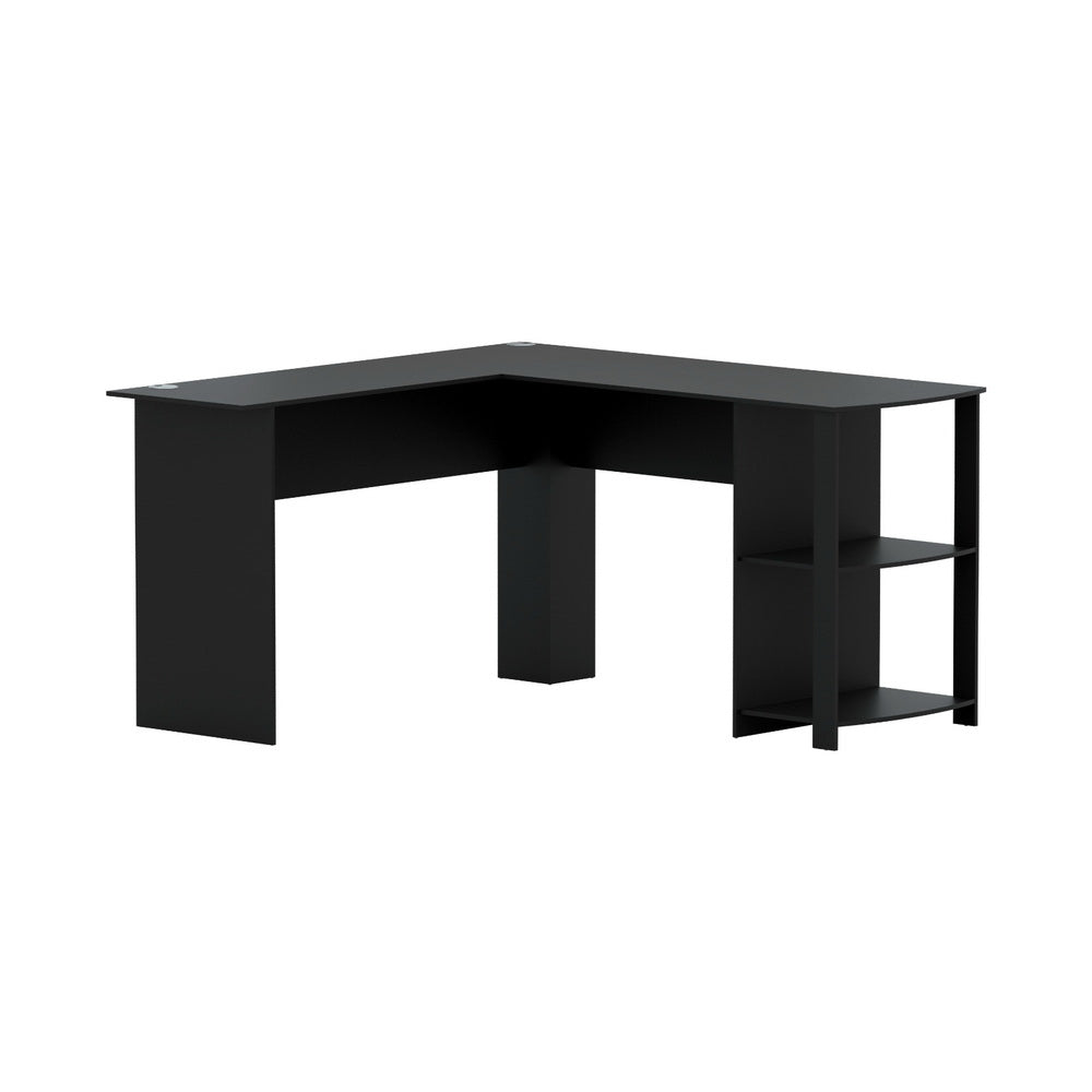Artiss Office Computer Desk Corner Student Study Table Workstation L-Shape Black