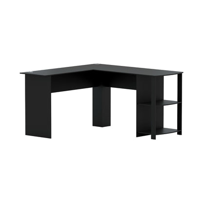Artiss Office Computer Desk Corner Student Study Table Workstation L-Shape Black