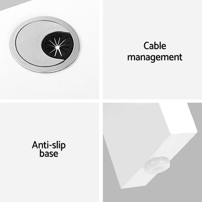Artiss Office Computer Desk Corner Student Study Table Workstation L-Shape Shelf White