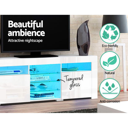 Artiss Entertainment Unit TV Cabinet LED 180cm White Bobi