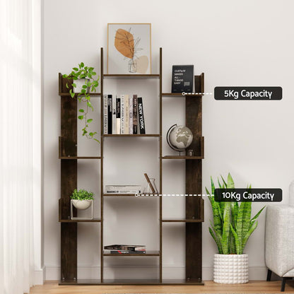 Artiss Tree-Shaped Bookshelf ROMI Walnut