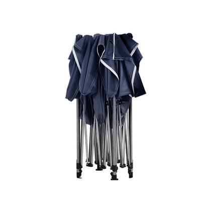 Gazebo Pop Up Marquee 3x3 Folding Tent Gazebos Camping 500D Oxford Navy