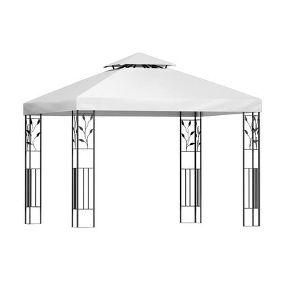 Gazebo 3x3m Marquee Outdoor Wedding Party Event Tent Home Iron Art Shade White