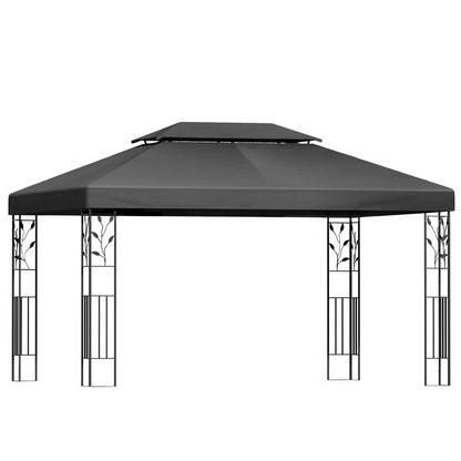 Gazebo 4x3m Marquee Outdoor Wedding Party Event Tent Home Iron Art Shade Grey