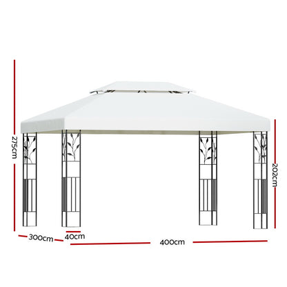 Gazebo 4x3m Marquee-White
