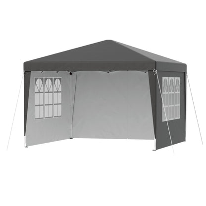Gazebo 3x3 Pop Up Marquee Folding Tent Wedding Gazebos Camping Outdoor Shade Canopy Gray