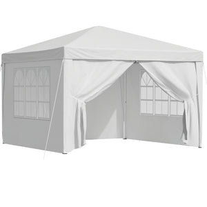 Gazebo 3x3 Pop Up Marquee Folding Tent Wedding Gazebos Camping Outdoor Canopy White
