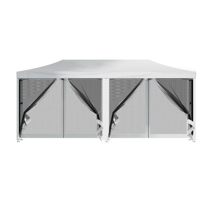 Gazebo Pop Up Marquee 3x6m-White