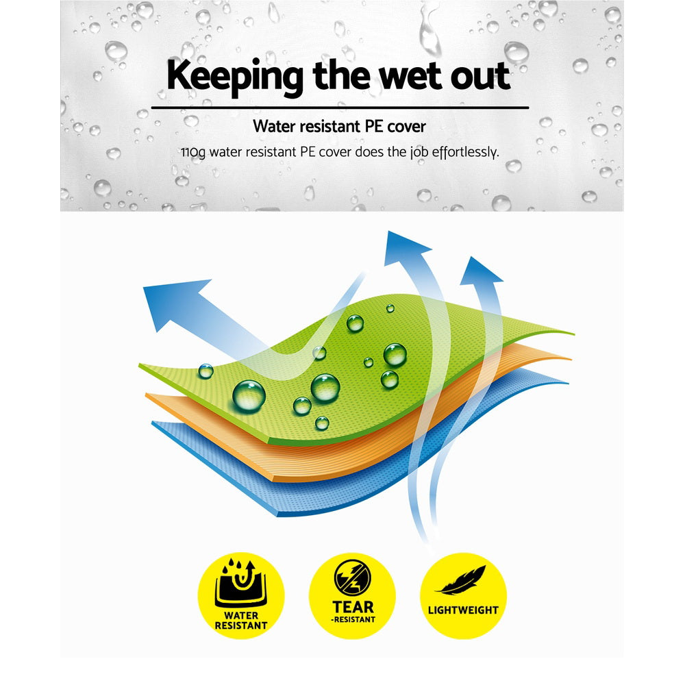 Gazebo Pop Up Marquee 3x6m-White