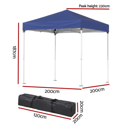 Gazebo 2x2m Outdoor Patio-Blue