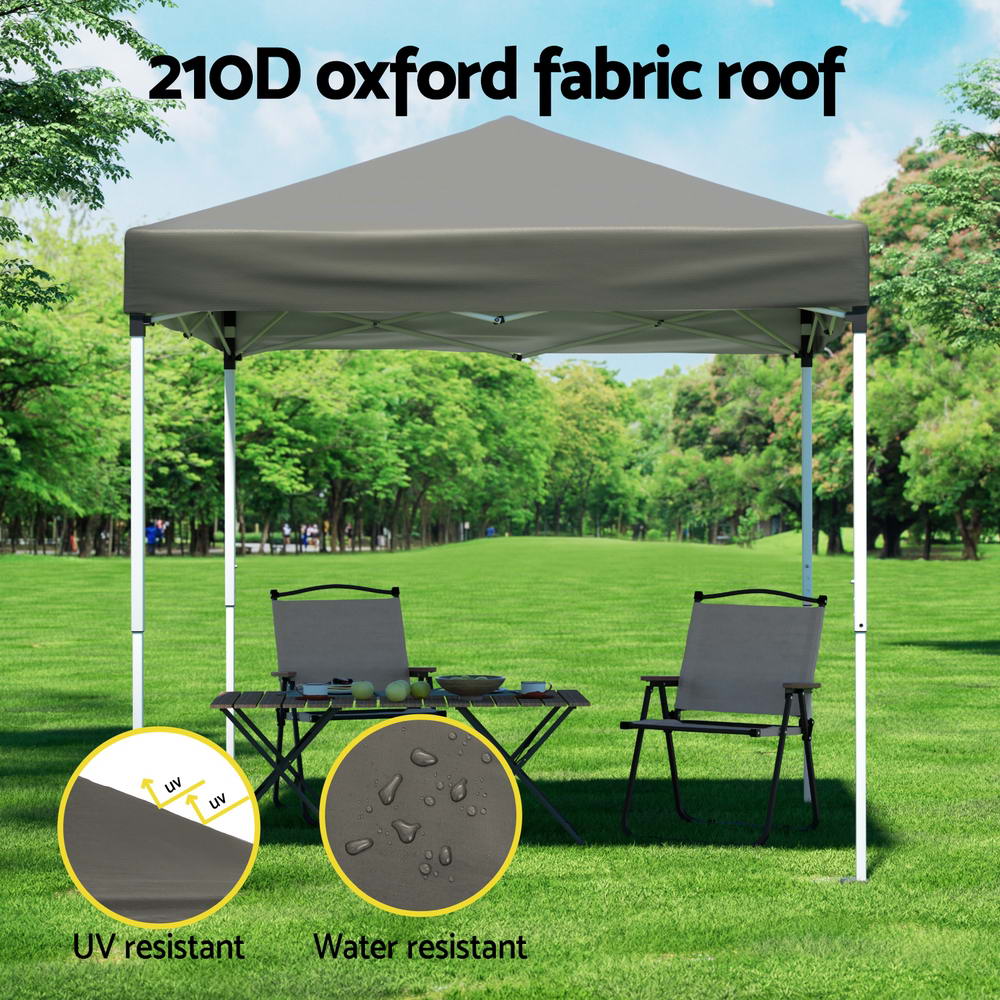 Gazebo 2x2m Outdoor w/ Base Pods -Grey