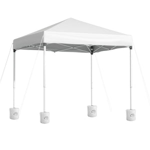 Gazebo 2x2m Outdoor Patio Garden Marquee Shade w/ Base Pods White