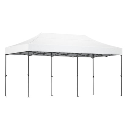 Gazebo Pop Up Marquee 3x6 Folding Tent Wedding 500D Oxford Fabric White