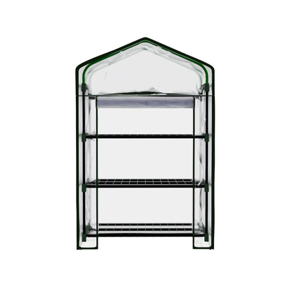 Green fingers Greenhouse 3 Tiers Mini Green House Garden Bed Planter Box 1.28x0.7x0.5M