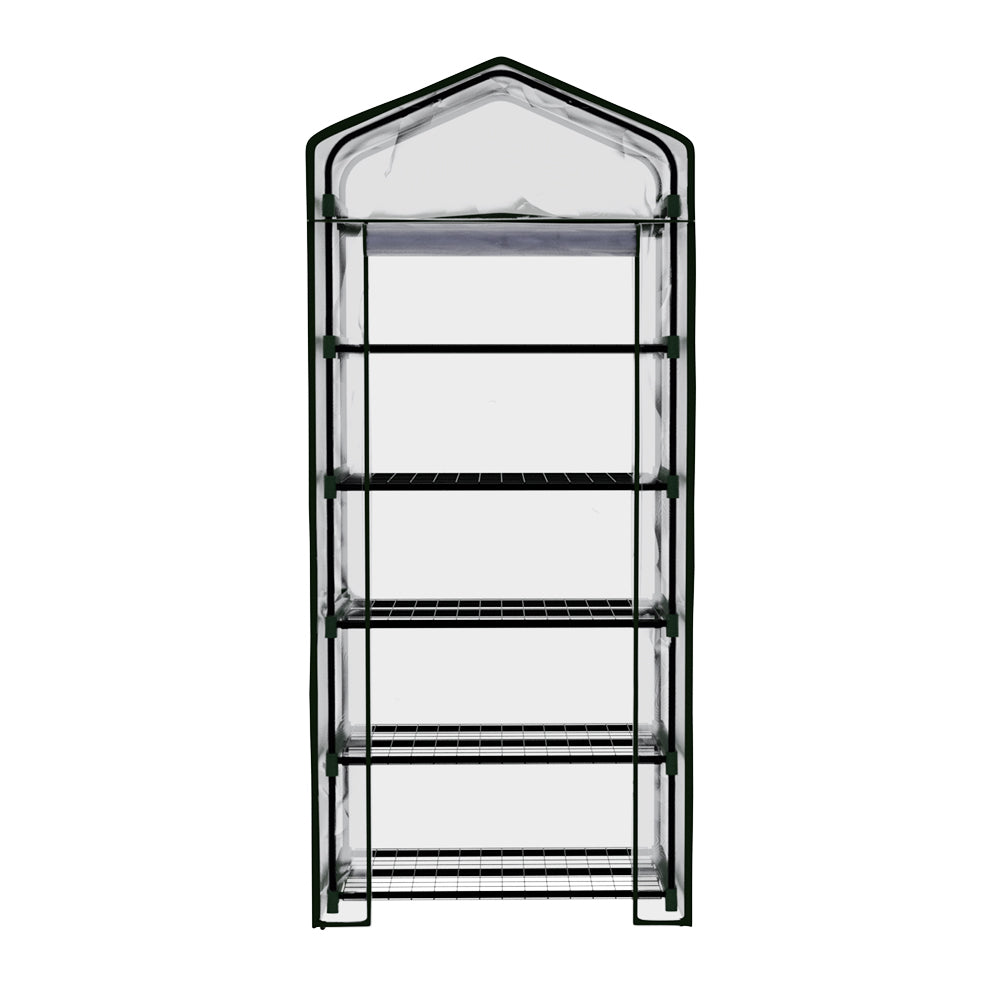 Green fingers Greenhouse 5 Tiers Mini Green House Garden Bed Planter Box 1.9x0.7x0.5M