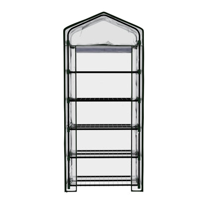 Green fingers Greenhouse 5 Tiers Mini Green House Garden Bed Planter Box 1.9x0.7x0.5M