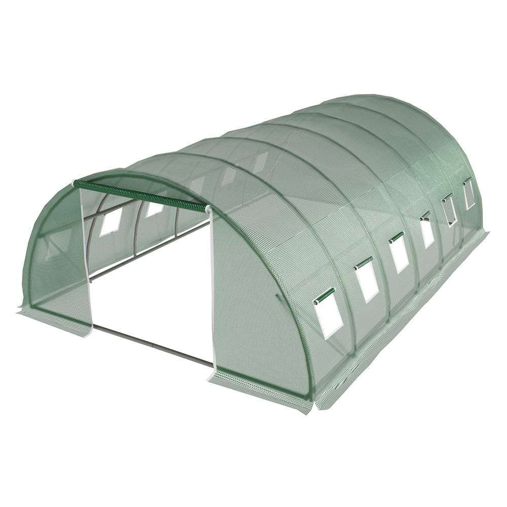 Green Fingers Greenhouse 6x4x2M Walk in Green House Tunnel Plant Garden Shed Dome