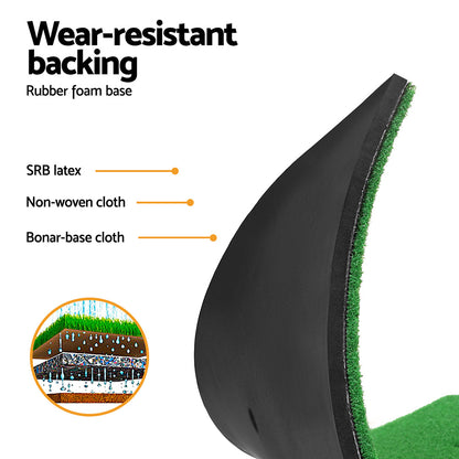 Everfit Golf Hitting Mat Portable Driving Range Practice Training Aid 2 in 1