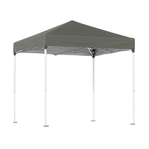 Gazebo 2x2m Outdoor Patio Garden Marquee Shade Grey

The InstaHut Gazebo is the perfect solution for all your outdoor needs. With a generous coverage of 200 x 200cm, this gazebo provides ample shade and shelter for all your events. The durable powder-coated steel frame and extra-strong crossbar structure ensure maximum stability, while the long-lasting silver-coated Oxford fabric is UV and water-resistant. Setup is easy with the convenient centre push mechanism and 3 adjustable height levels. Plus, it comes