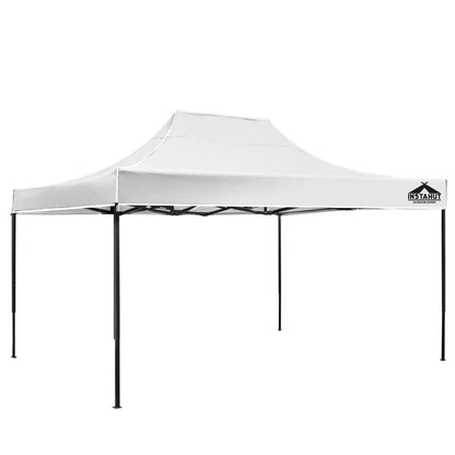 Gazebo Pop Up Marquee 3x4.5 Folding Tent 500D Oxford Fabric White

This INSTAHUT Pop Up Gazebo is constructed with high-density Oxford fabric that features a durable PU coating and effective UV and water repellent treatments. With a ground and canopy coverage of 450 x 300cm, it is an ideal choice for various outdoor events, serving as a sunshade station and a shelter during sudden rain showers.
