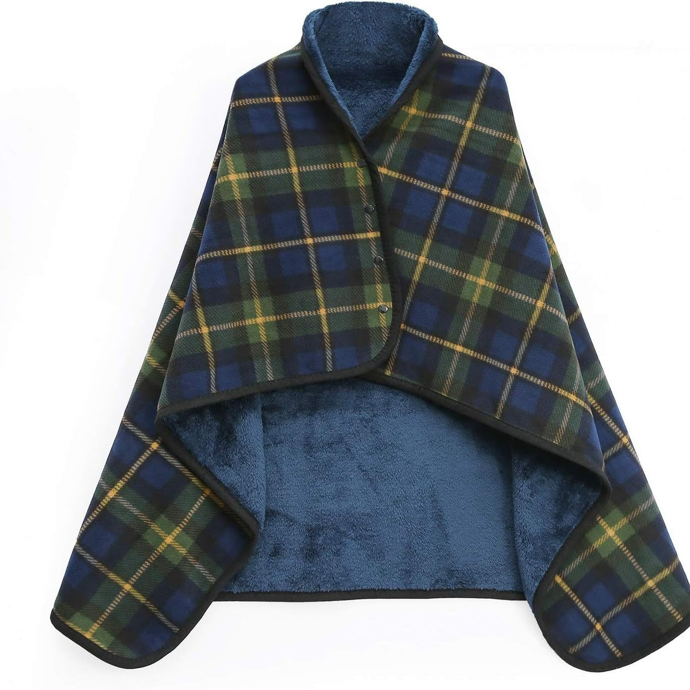 Green-blue Rasa 100x140cm Wearable Fleece Blanket - Soft, Warm &amp; Anti-Pilling, Stylish Plaid Design

Stay cozy and stylish with our Green-blue Rasa 100x140cm Wearable Fleece Blanket! Made with ultra-soft and anti-pilling material, this blanket will keep you warm and comfortable. The stylish plaid design adds a touch of elegance to your loungewear. Experience the perfect blend of comfort and fashion