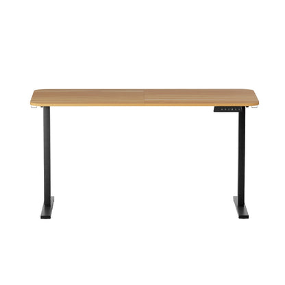 Artiss Electric Standing Desk 140cm Adjustable Height Motorised Home Office Desk Oak Black