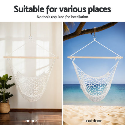 Gardeon Hammock Hanging Chair with Heavy Duty Steel Stand