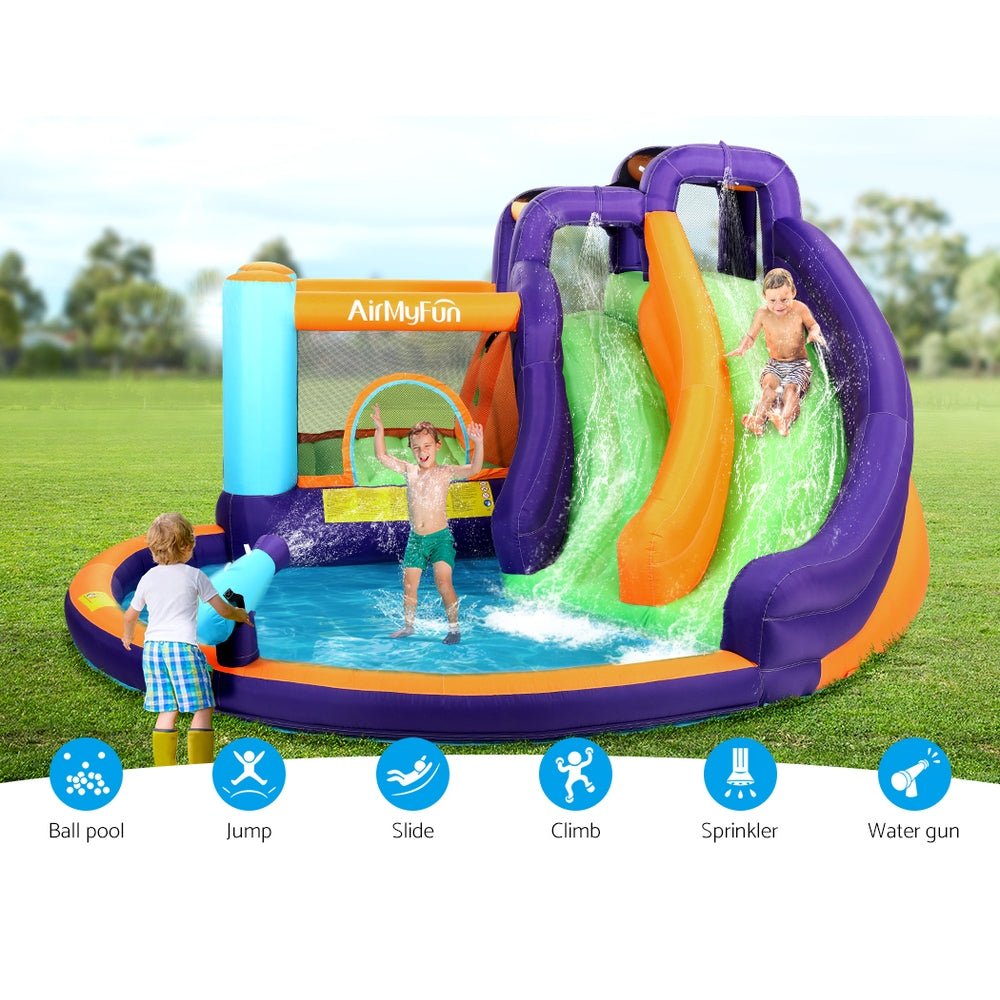 AirMyFun Inflatable Water Slide Kids Jumping Trampoline Castle Double Slide - Factory Direct Shop