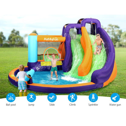 AirMyFun Inflatable Water Slide Kids Jumping Trampoline Castle Double Slide - Factory Direct Shop