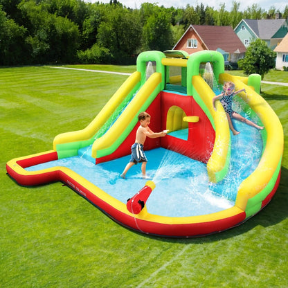 Doctor Dolphin Kids Inflatable Pool Water Slide Park Jumping Castle 575X445CM - Factory Direct Shop