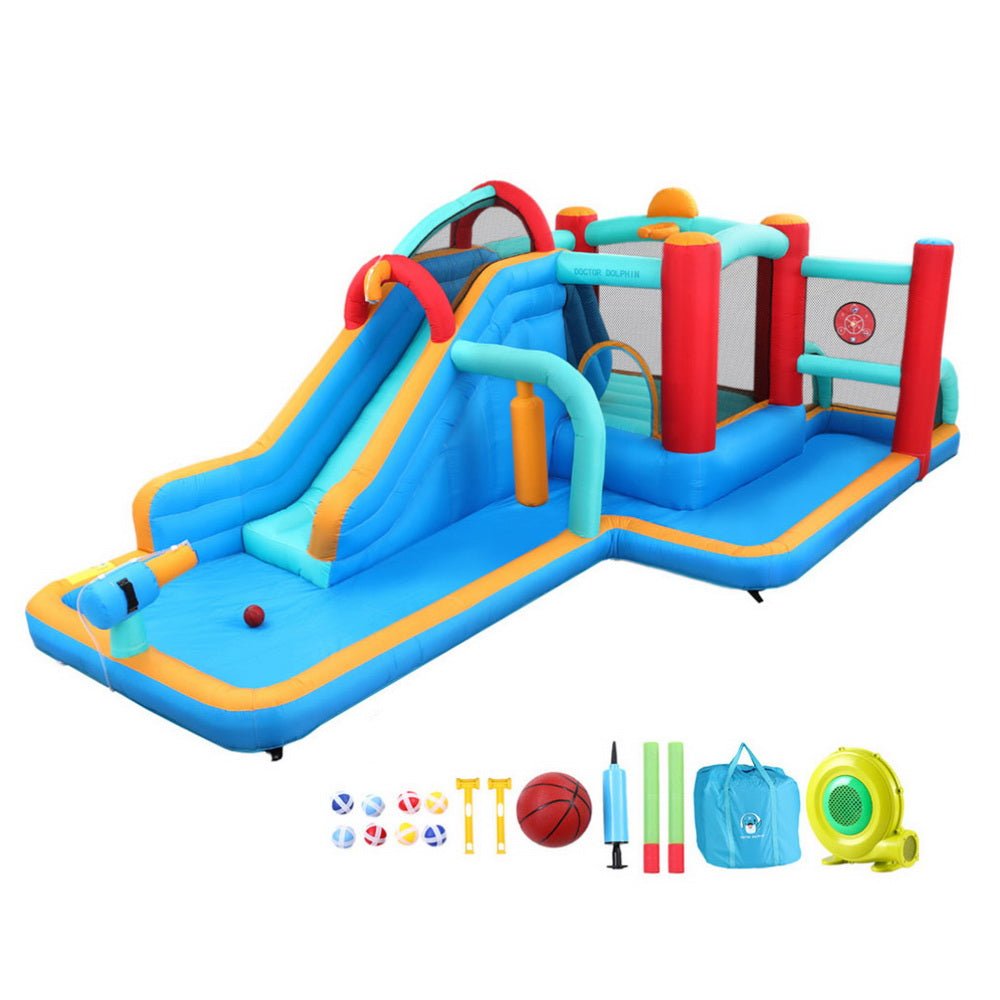 Kids Inflatable Water Slide Splash Pool Park Jumping Castle Bounce 615X322CM - Factory Direct Shop