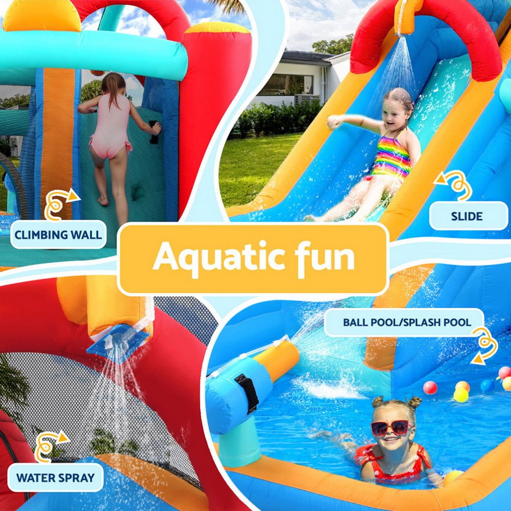 Kids Inflatable Water Slide Splash Pool Park Jumping Castle Bounce 615X322CM - Factory Direct Shop