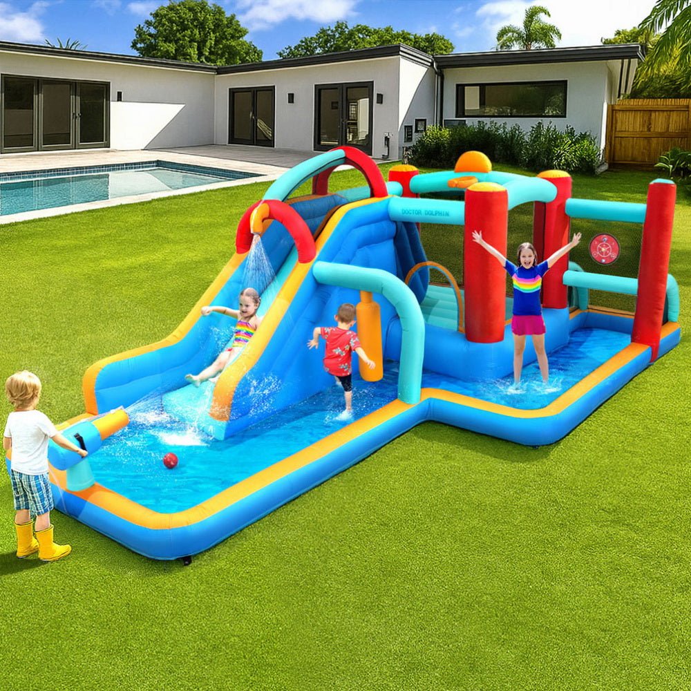 Kids Inflatable Water Slide Splash Pool Park Jumping Castle Bounce 615X322CM - Factory Direct Shop