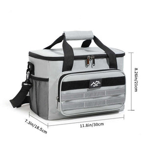 Insulated Cooler Bag-Grey 18L Large with Shoulder Strap