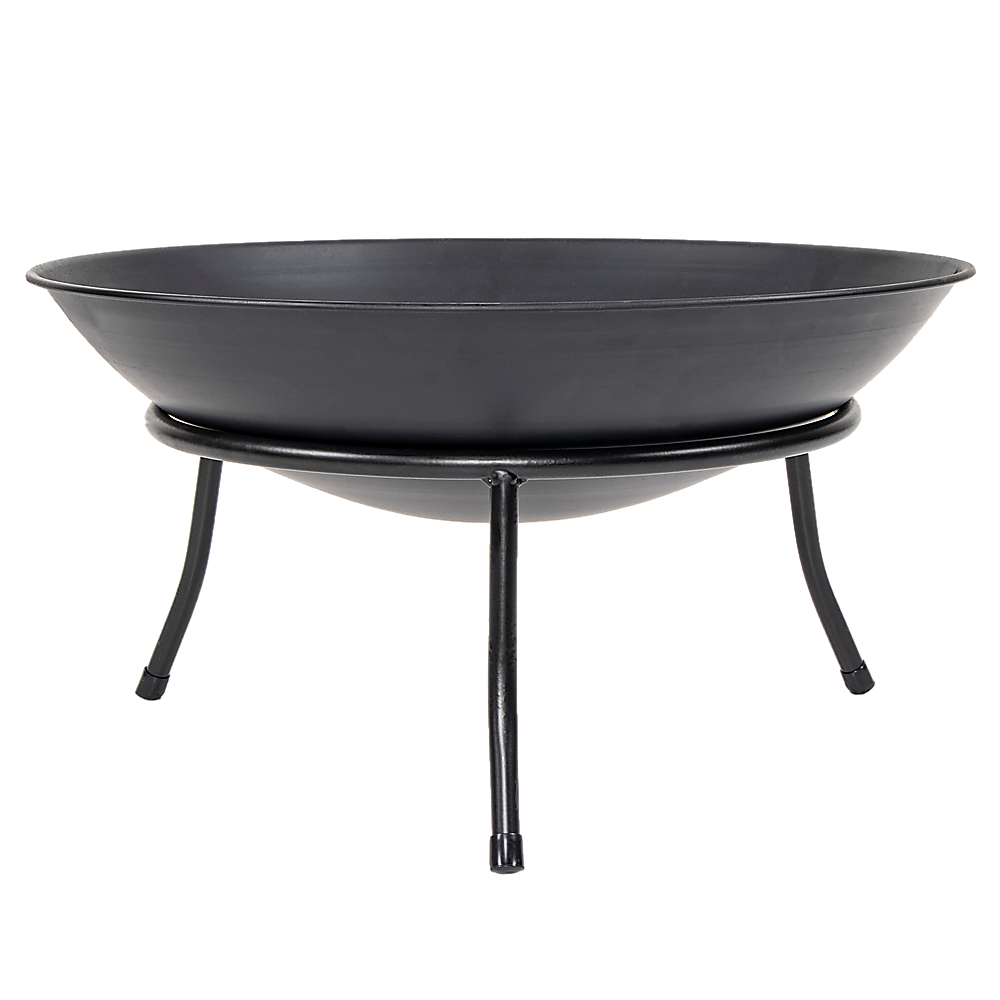 Iron Fire Bowl Traditional Log Fire Pit Outdoor Heating Camp Site Barbecue 48cm

Spring is coming sooner than you realise and what better way to celebrate than with a toasty fire to warm those cool spring evenings. With this gorgeous iron fire bowl by Randy Travis Machinery, you'll not only have a warm fire to gather around, but you'll also give your patio or garden a stunning focal point that can transform your entire backyard with its designer cachet. With its minimalist profile and streamlined design, it