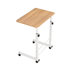 Mobile Twin Laptop Desk - Light Wood