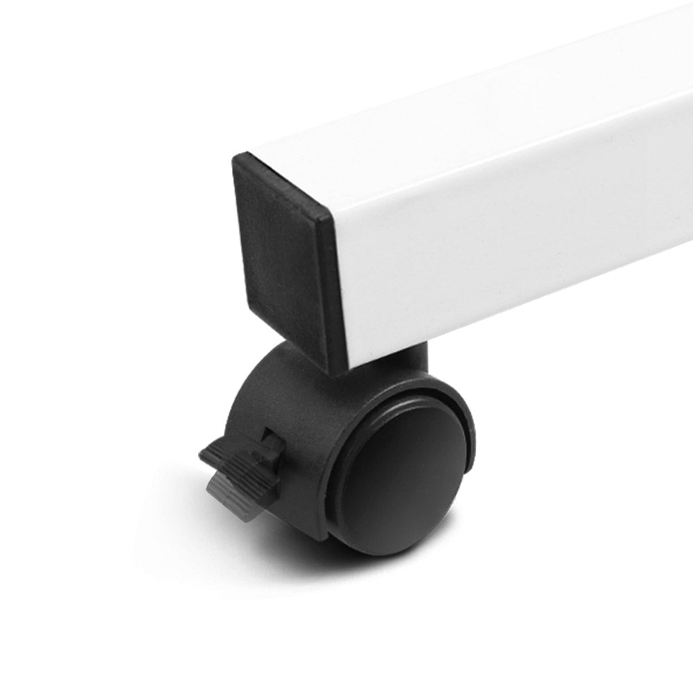 Mobile Twin Laptop Desk - Light Wood