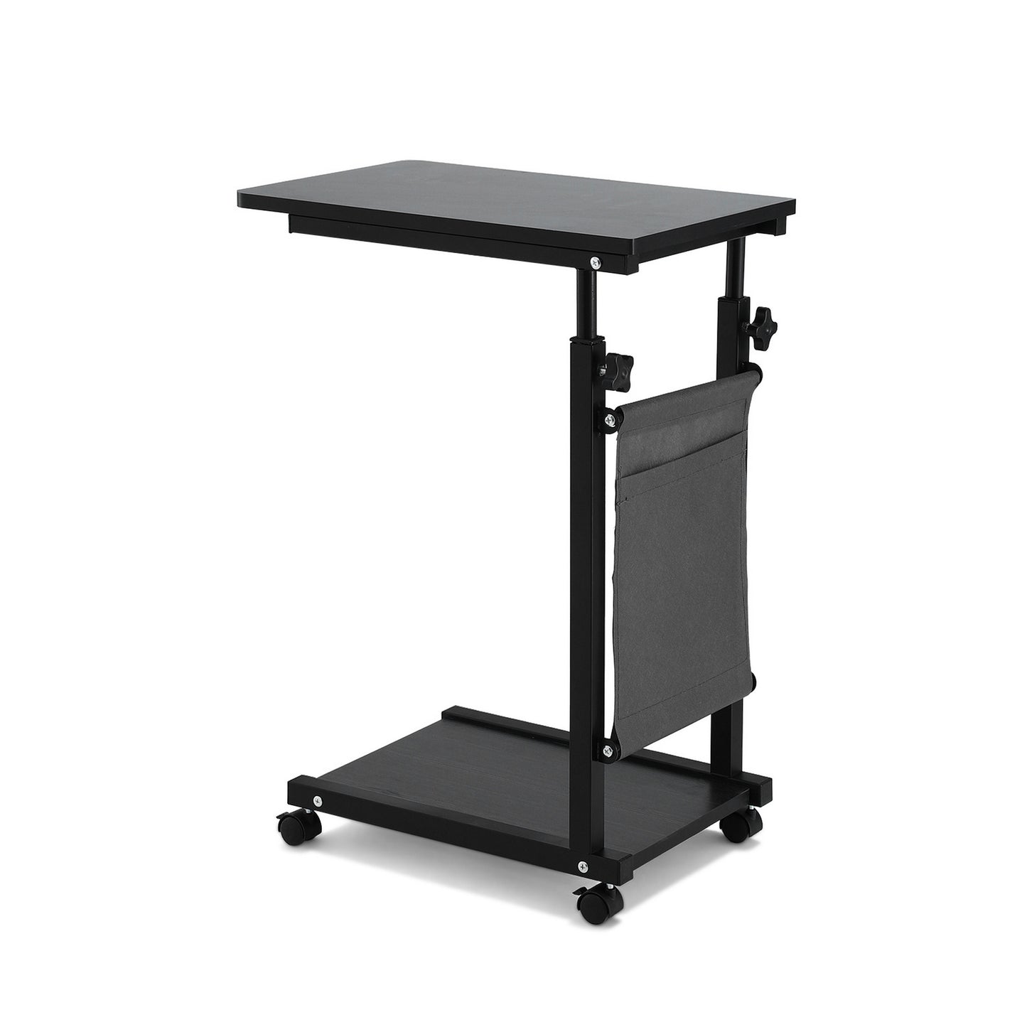 Artiss Laptop Desk Height Adjustable Mobile Workstation Computer Desks 48CM Black