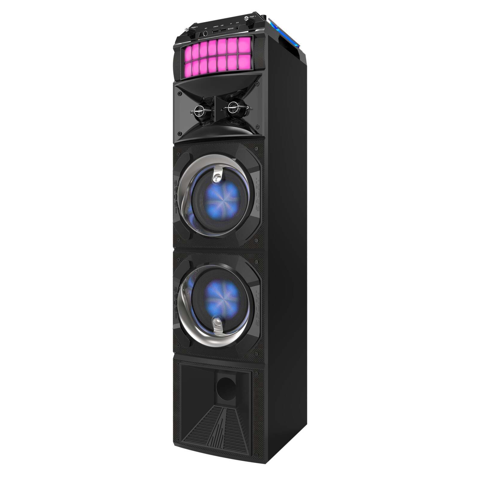 LED Stage Lights Portable Wireless Streaming Speaker with 80W RMS

Step up your entertainment game with our LED Stage Lights Portable Wireless Streaming Speaker, equipped with dynamic LEDs in the dual woofers and rotating stage lights. This state-of-the-art streaming system will create a dazzling disco experience in the comfort of your own living space.